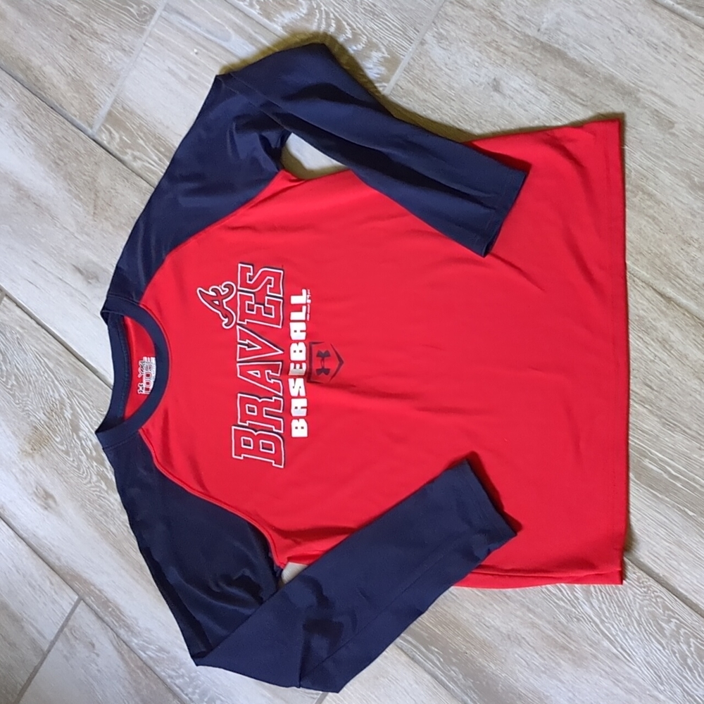 Atlanta Braves Under Armour Heat Gear Long Sleeve Shirt